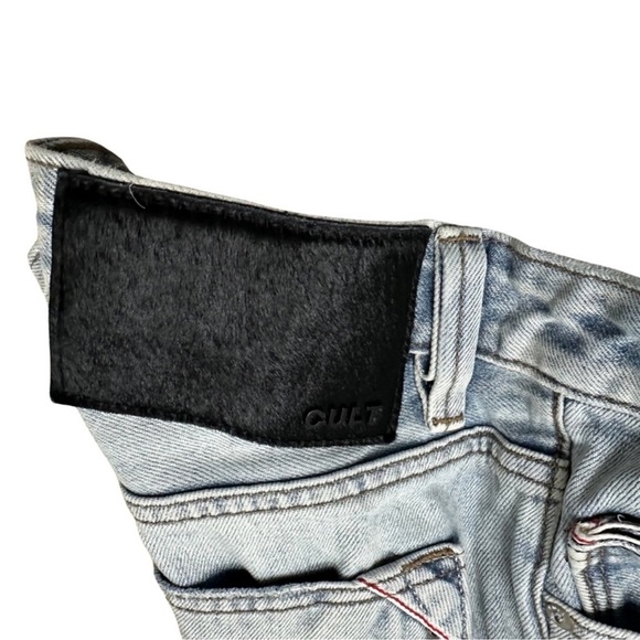 Cult Of Individuality Rocker Slim Distressed
Graffiti Blue Jeans Size 30 x 33 - Picture 7 of 8